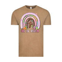 Vintage Coffee he is risen easter rainbow Vintage Tee - MaliasSmallBusiness