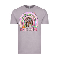 Vintage Zinc he is risen easter rainbow Vintage Tee - MaliasSmallBusiness