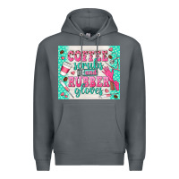 Rock coffee scrubs and rubber gloves Premium Hoodie - TumblerDesignByShophia