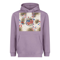 Lavender usa land of the free because of the brave Heavyweight Hoodie - TumblerDesignByShophia