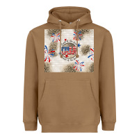 Toasted Coconut usa land of the free because of the brave Heavyweight Hoodie - TumblerDesignByShophia