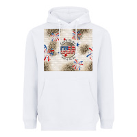White usa land of the free because of the brave Heavyweight Hoodie - TumblerDesignByShophia