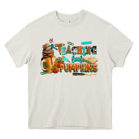 Cream teaching little pumpkins Heavy Core Tee - AdoDesignShop