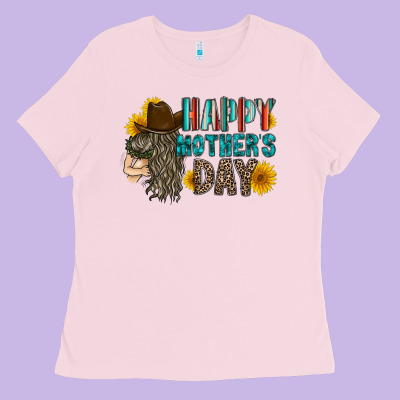 Happy Mothers Day Ladies Tee Designed By Racoondesign
