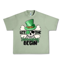 Oil Green let the shenanigans begin Urban Heavy Tee - MaliasSmallBusiness
