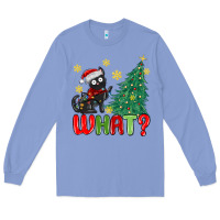 Colony Blue christmas  cat  what Long Sleeve Tee - MaliasSmallBusiness
