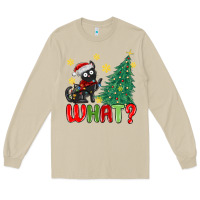 Mushroom christmas  cat  what Long Sleeve Tee - MaliasSmallBusiness
