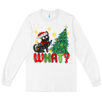 White christmas  cat  what Long Sleeve Tee - MaliasSmallBusiness