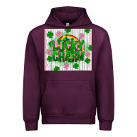 Mauve Wine lucky charm st patricks day Urban Hoodie - FaDigitalArtStudio