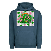 Pigment Midnight Navy lucky charm st patricks day Urban Hoodie - FaDigitalArtStudio