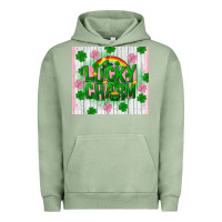 Pigment Oil Green lucky charm st patricks day Urban Hoodie - FaDigitalArtStudio
