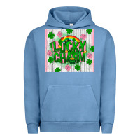 Pigment Pebble Blue lucky charm st patricks day Urban Hoodie - FaDigitalArtStudio