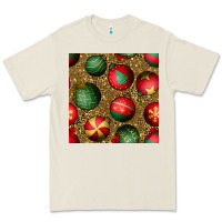 Christmas Ornaments And Leopard Seamless Pattern Premium Tee | Teevron