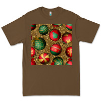 Cacao christmas ornaments and leopard seamless pattern Premium Tee - BundleAndBundleShop