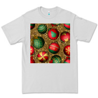 Dove Grey christmas ornaments and leopard seamless pattern Premium Tee - BundleAndBundleShop