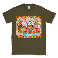 Army Green christmas coffee class Classic Tee - CowhideDigitalArt