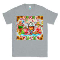 Heather Grey christmas coffee class Classic Tee - CowhideDigitalArt