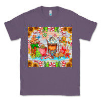 Lavender christmas coffee class Classic Tee - CowhideDigitalArt