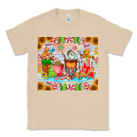 Mushroom christmas coffee class Classic Tee - CowhideDigitalArt