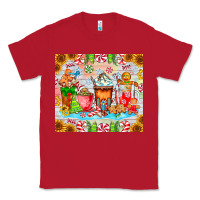 Red christmas coffee class Classic Tee - CowhideDigitalArt