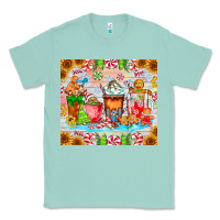 Seafoam christmas coffee class Classic Tee - CowhideDigitalArt