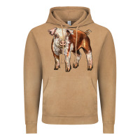 Vintage Camel Baby Hereford Pig Vintage Hoodie - LillyAllenDesigns