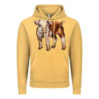 Baby Hereford Pig Vintage Hoodie | Teevron