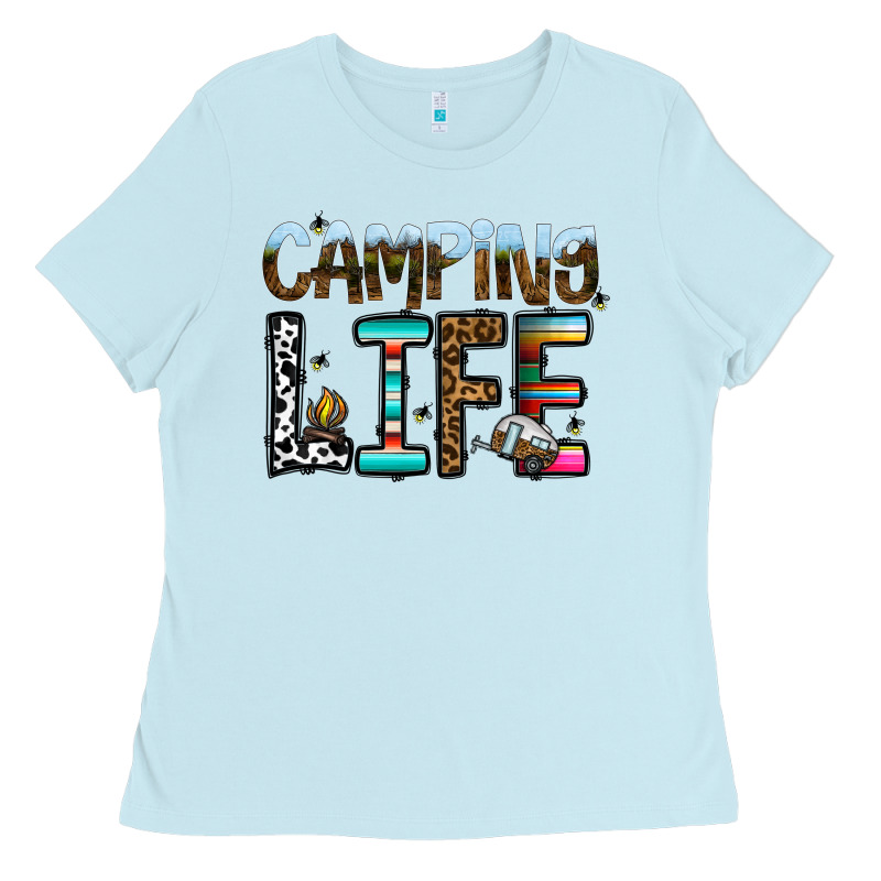 Camping Life Ladies Tee by CowhideDigitalArt | Teevron