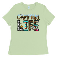 Matcha camping life Ladies Tee - CowhideDigitalArt