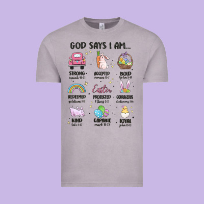 Christian Easter Vintage Tee Designed By Maliassmallbusiness