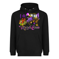 Black I dig Mardi Gras Heavyweight Hoodie - HowdyJamesFarm