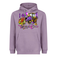 Lavender I dig Mardi Gras Heavyweight Hoodie - HowdyJamesFarm