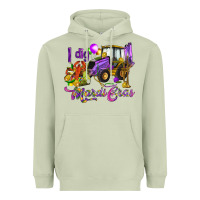 Matcha I dig Mardi Gras Heavyweight Hoodie - HowdyJamesFarm