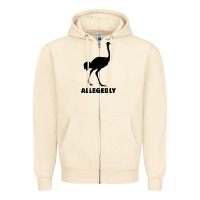 Sandshell ALLEGEDLY FUNNY OSTRICH Zipper Hoodie - Bettercallsaul
