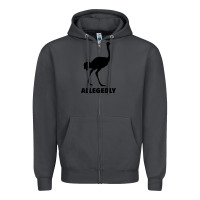 Smoke ALLEGEDLY FUNNY OSTRICH Zipper Hoodie - Bettercallsaul