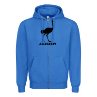 True Royal ALLEGEDLY FUNNY OSTRICH Zipper Hoodie - Bettercallsaul