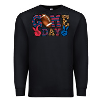 Black Game day red and blue Premium Sweatshirt - HowdyJamesFarm