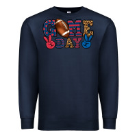 Navy Game day red and blue Premium Sweatshirt - HowdyJamesFarm