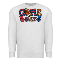 Oatmeal Heather Game day red and blue Premium Sweatshirt - HowdyJamesFarm
