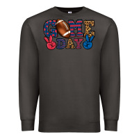 Smoke Game day red and blue Premium Sweatshirt - HowdyJamesFarm
