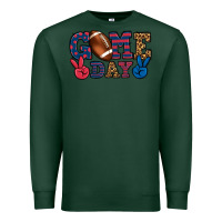 Sports Green Game day red and blue Premium Sweatshirt - HowdyJamesFarm