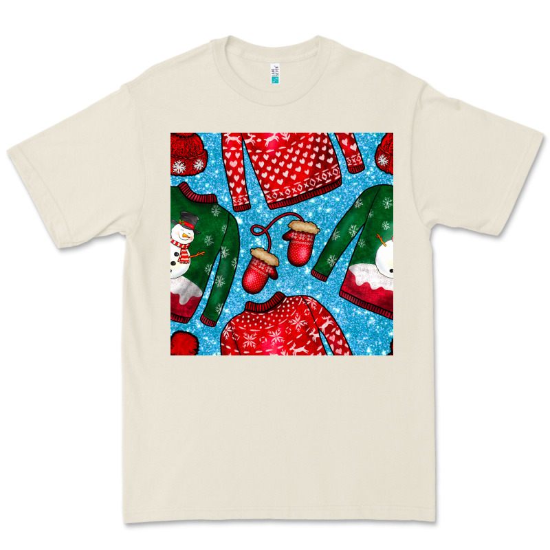 Christmas Clothes Seamless Pattern Premium Tee by BundleAndBundleShop | Teevron