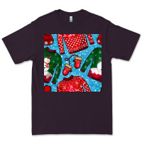Plum christmas clothes seamless pattern Premium Tee - BundleAndBundleShop