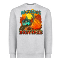Heather Grey backroads and bonfire Heavyweight Sweatshirt - NancyCooperArtShop