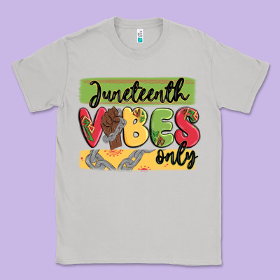 Juneteenth Vibes Only Classic Tee Designed By Maliassmallbusiness
