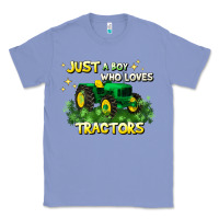 Colony Blue just a boy who loves tractors Classic Tee - JahusDesignShop