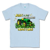 Dusty Blue just a boy who loves tractors Classic Tee - JahusDesignShop