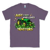Lavender just a boy who loves tractors Classic Tee - JahusDesignShop