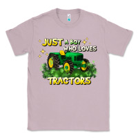 Lilac just a boy who loves tractors Classic Tee - JahusDesignShop
