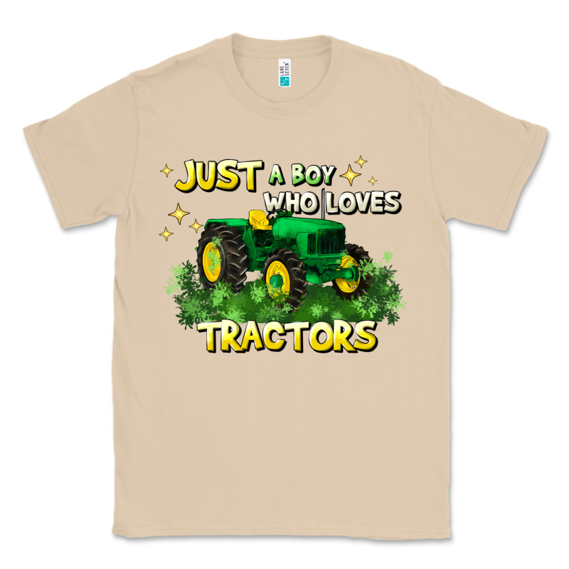 Just A Boy Who Loves Tractors Classic Tee by JahusDesignShop | Teevron